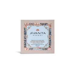 Jivantaherbal D-Tan Face Pack with Almond, Orange & Licorice, Reduces Tan, Brightens, & Evens Skin Tone for All Skin Types