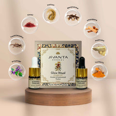 Glow Ritual Combo Kit | Kumkumaadi Thailam Ayurvedic Night Oil & Kanaka Thailam Ayurvedic Day Face Oil |10ml (5ml + 5ml)