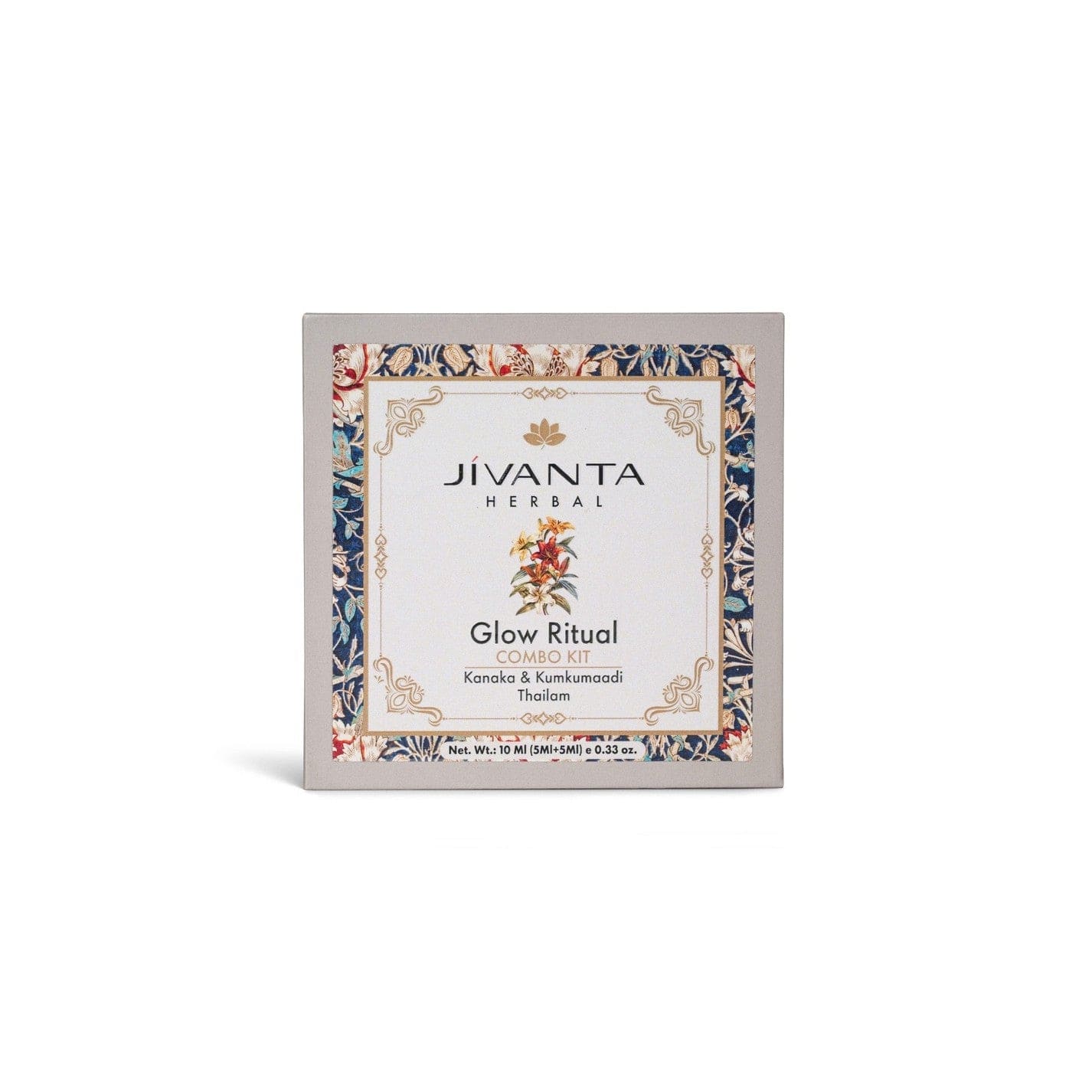 Jivantaherbal Glow Ritual Combo Kit | Kumkumaadi Thailam Ayurvedic Night Oil & Kanaka Thailam Ayurvedic Day Face Oil |10ml (5ml + 5ml)