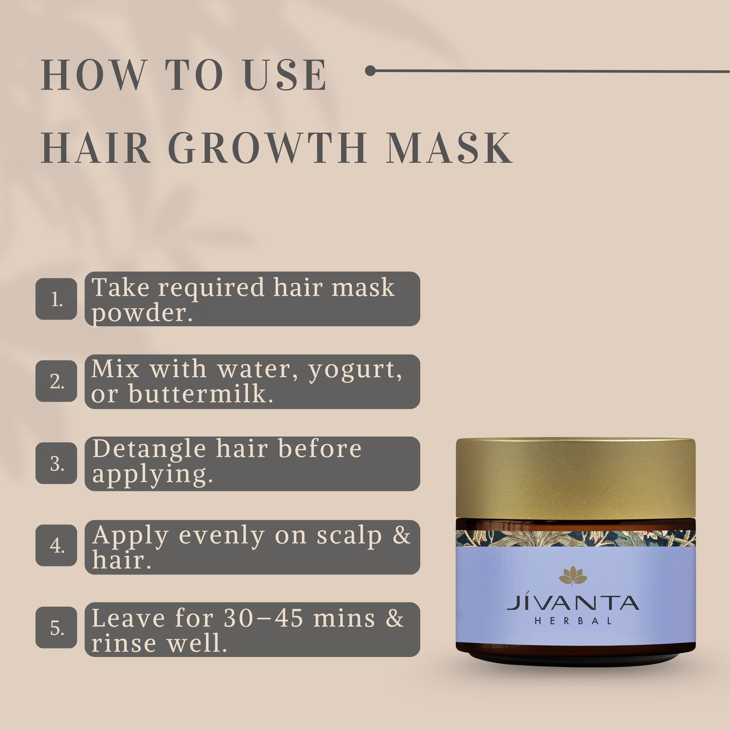 Jivanta Herbal Hair Growth Mask