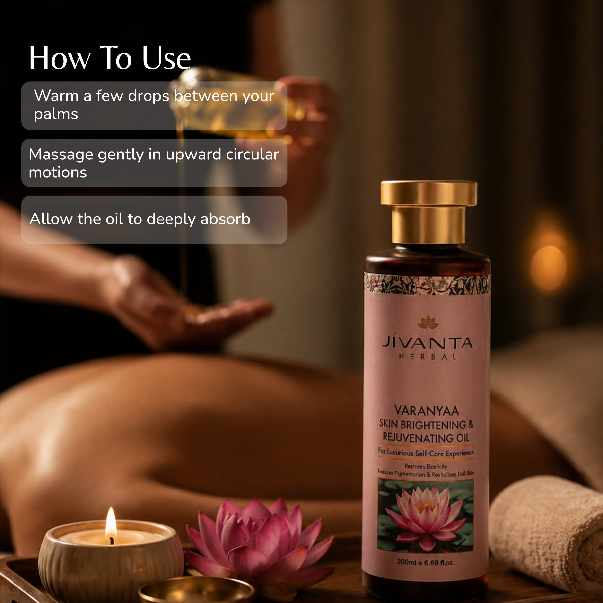 Jivantaherbal Jivanta Herbal Varnyaa Skin Brightening Body Massage Oil
