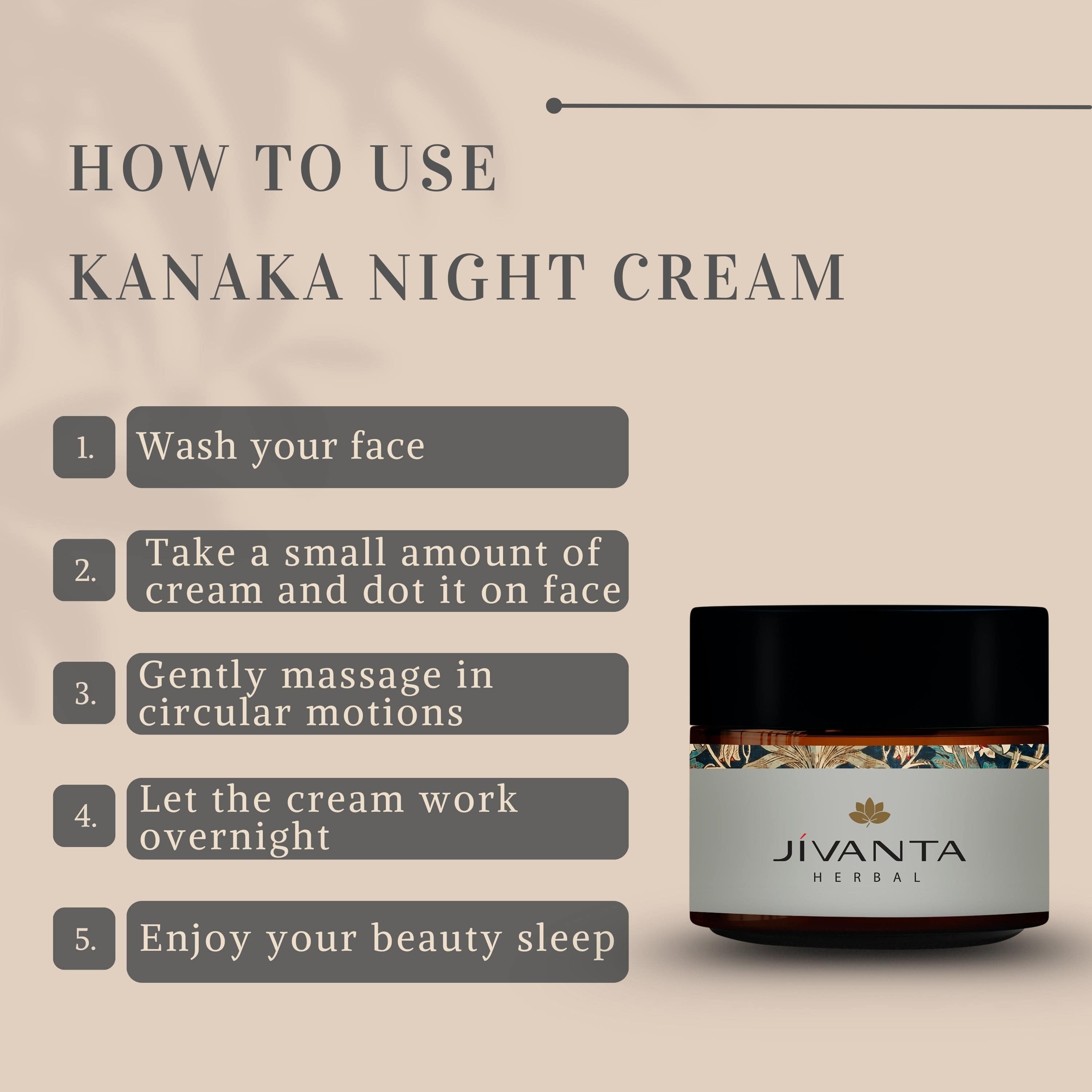 Jivanta herbal Kanaka Night Cream