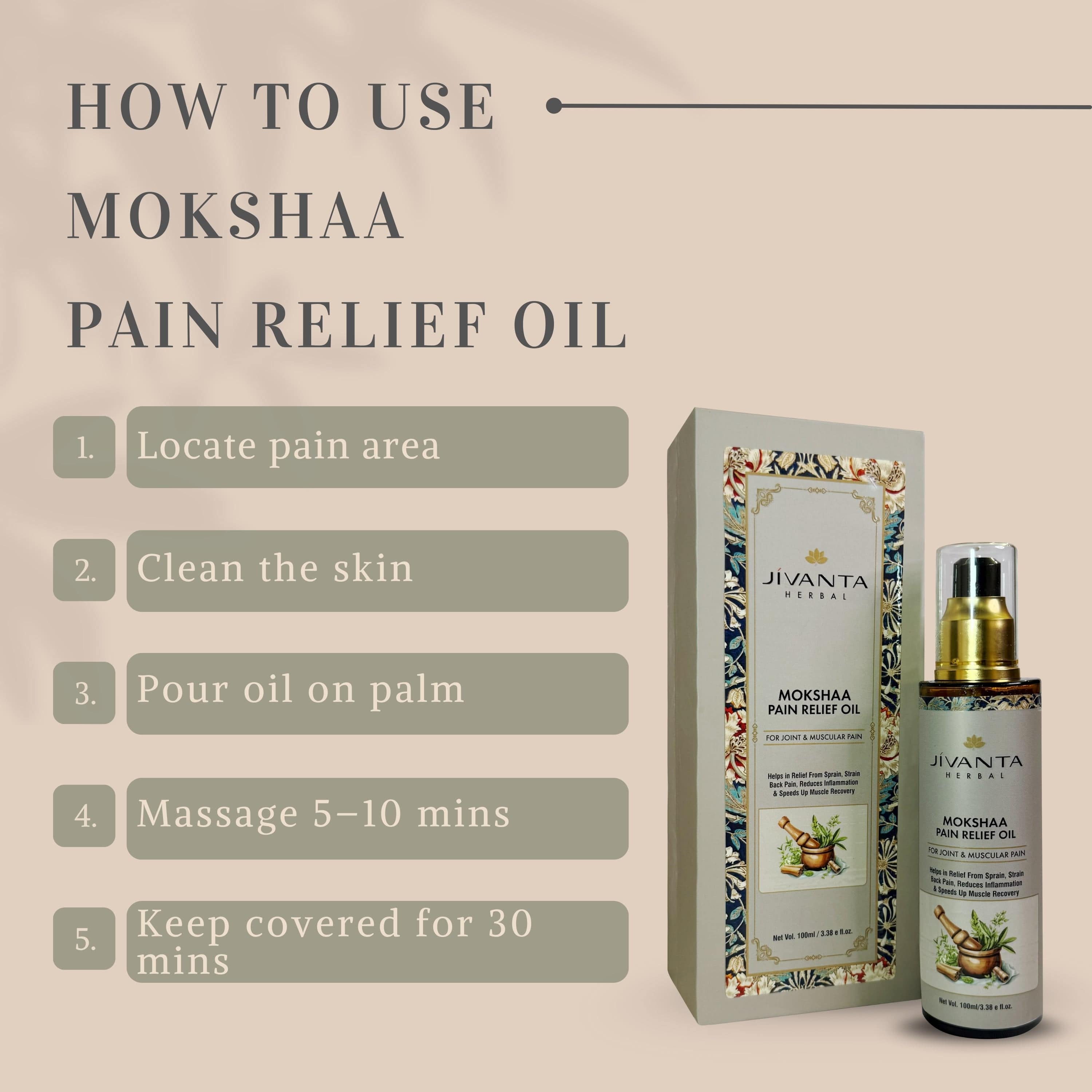 Jivanta Herbal Mokshaa Pain Relief Oil