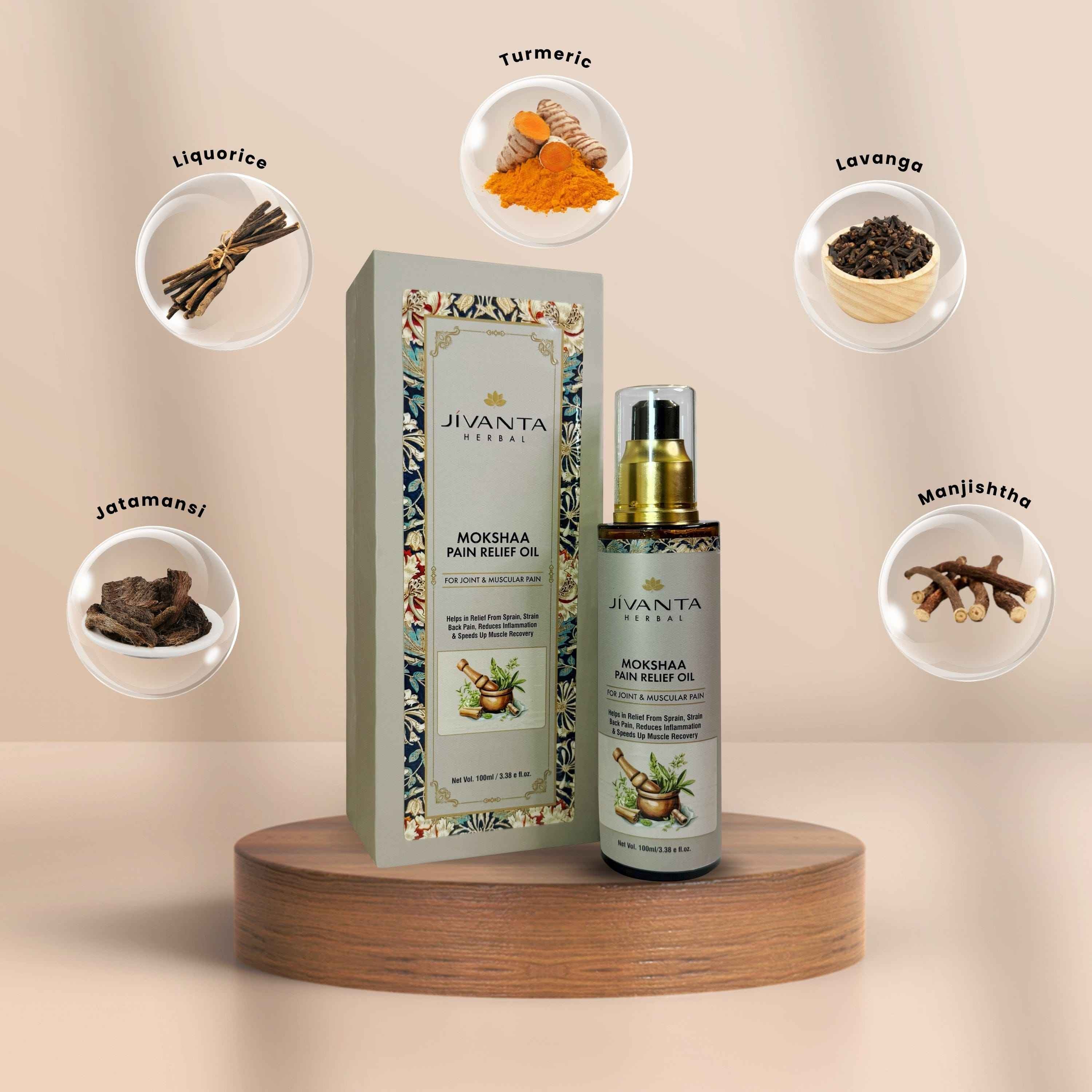 Mokshaa Pain Relief Oil | For Joint & Muscular Pain