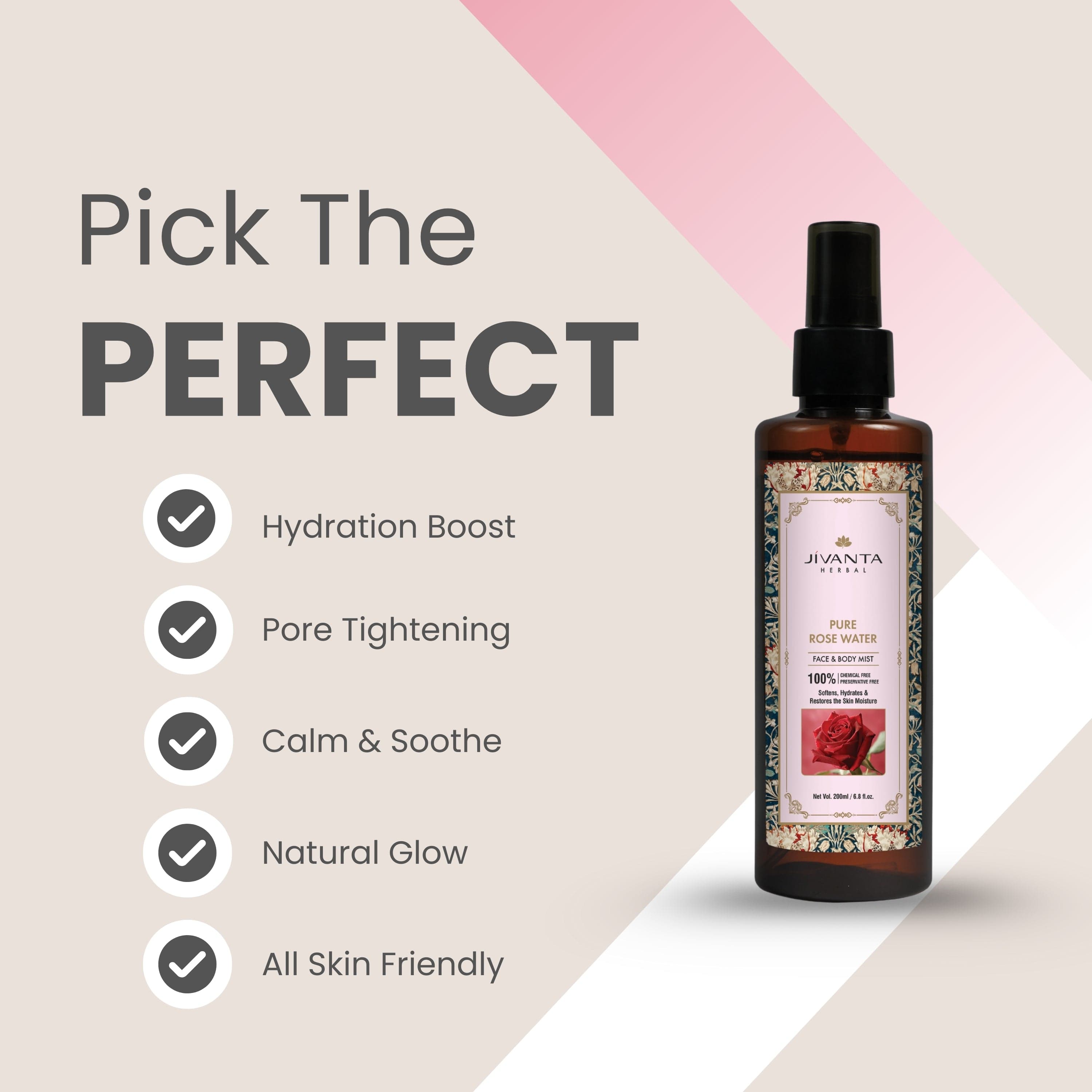 Jivanta Herbal Rose Water