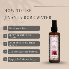 Jivantaherbal Rose Water I Face & Body Mist Steam Distilled