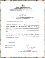 Jivanta Herbal certificate