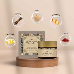 Ubtan Face Pack for Dry/Normal Skin | Brightening & Hydrating with Saffron, Liquorice