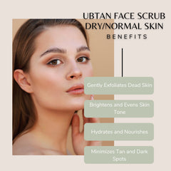 Jivantaherbal Ubtan Face Scrub for Dry/Normal Skin | Detoxifies & Exfoliats