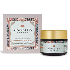 Jivantaherbal Ubtan Face Scrub for Dry/Normal Skin | Detoxifies & Exfoliats