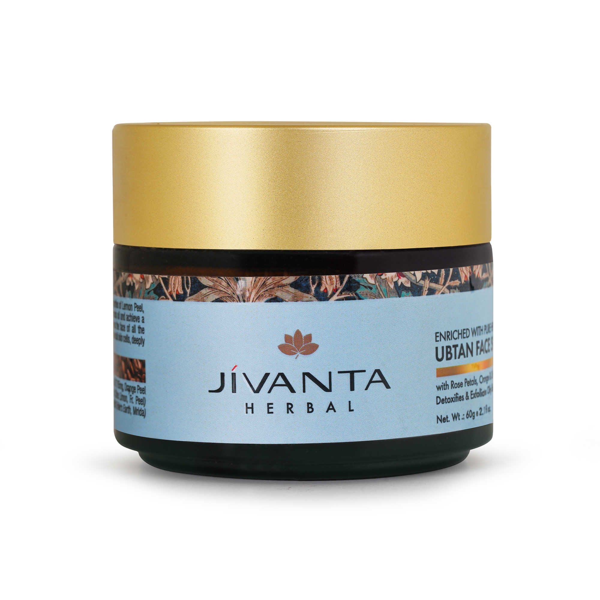 Jivantaherbal Ubtan Face Scrub for Oily Skin | Ayurvedic Tan Removal & Brightening Exfoliator