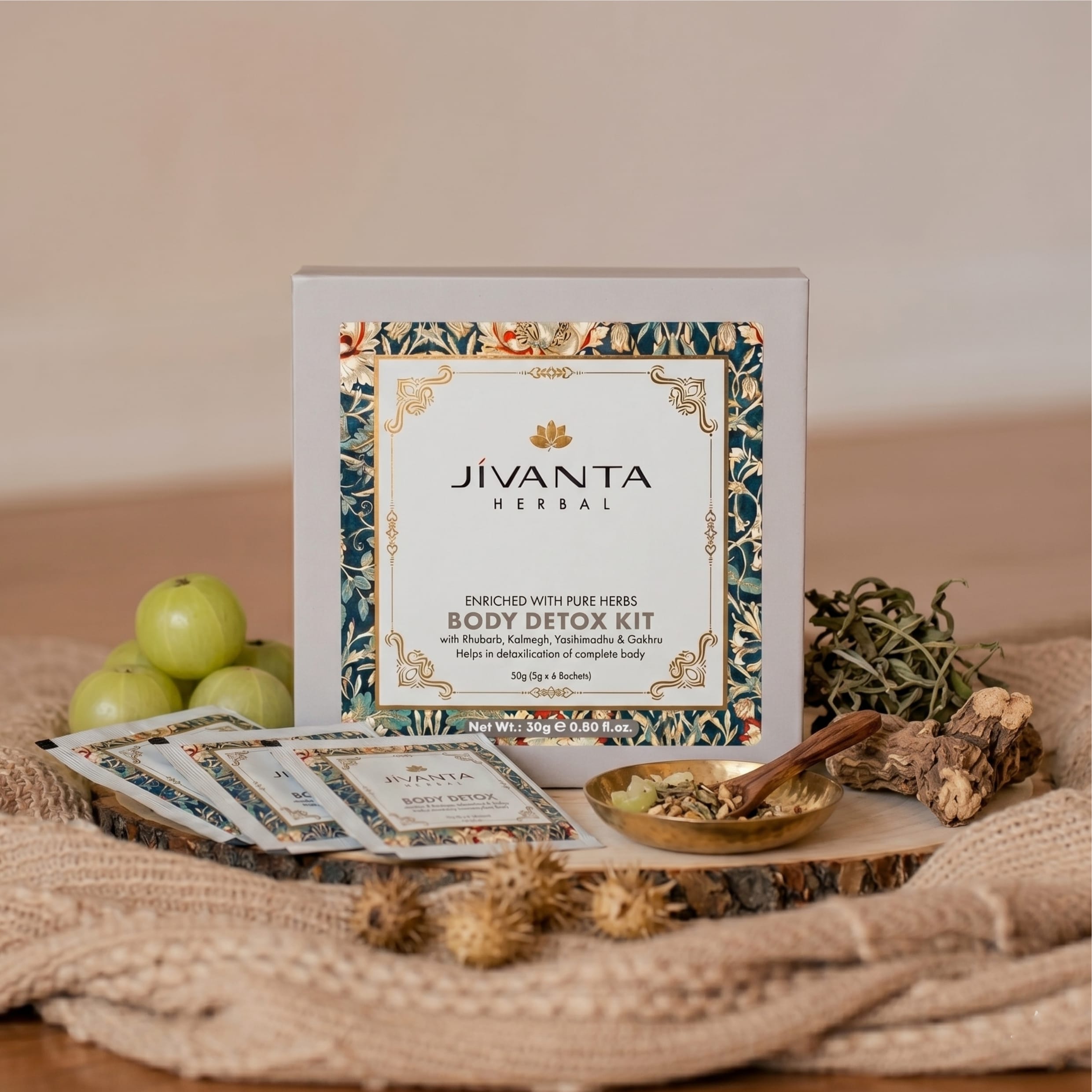 Jivantaherbal 30g ( 5g X 6 Sachets ) Body Detox Kit 30g ( 5g X 6 Sachets )