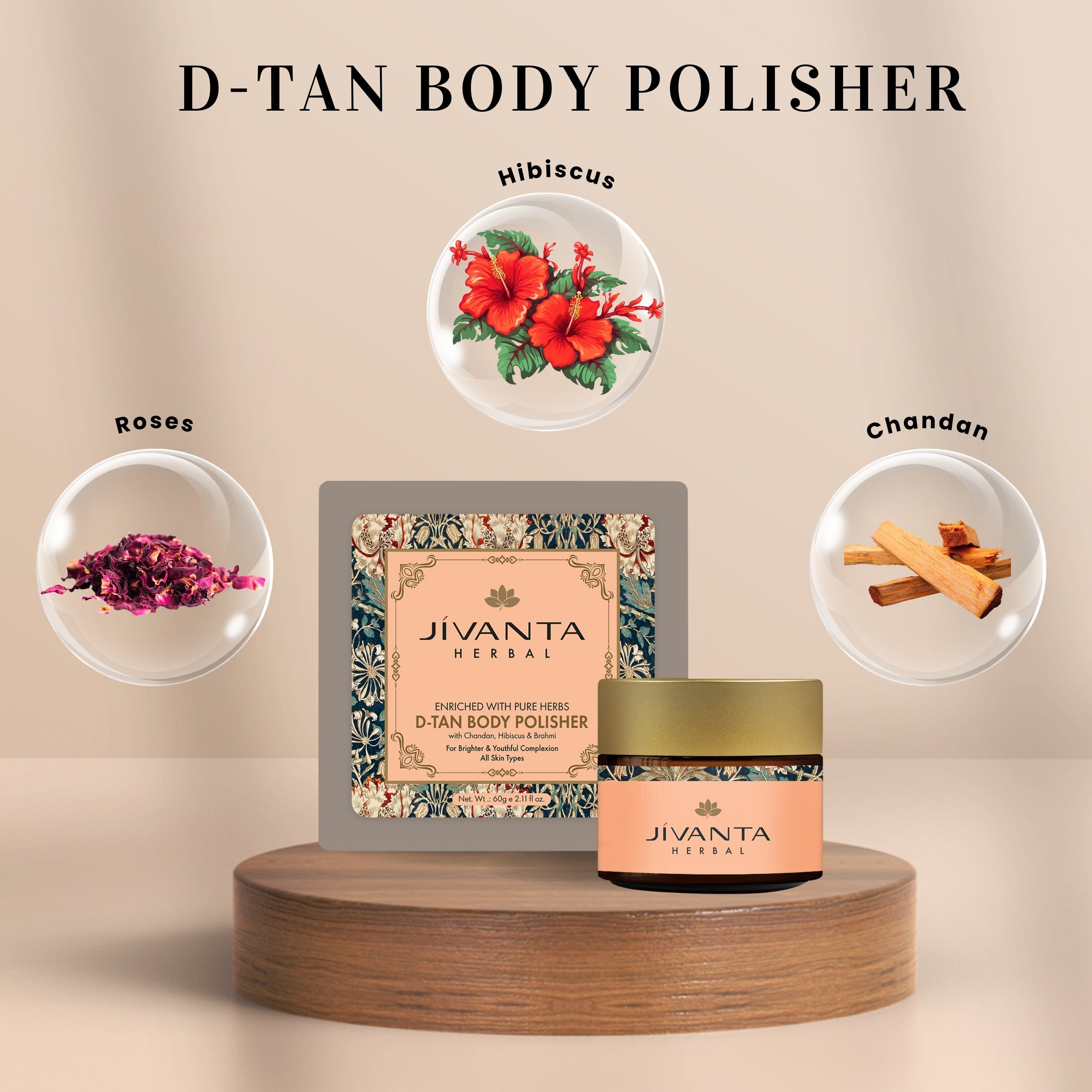 Jivantaherbal D-tan Body Polisher