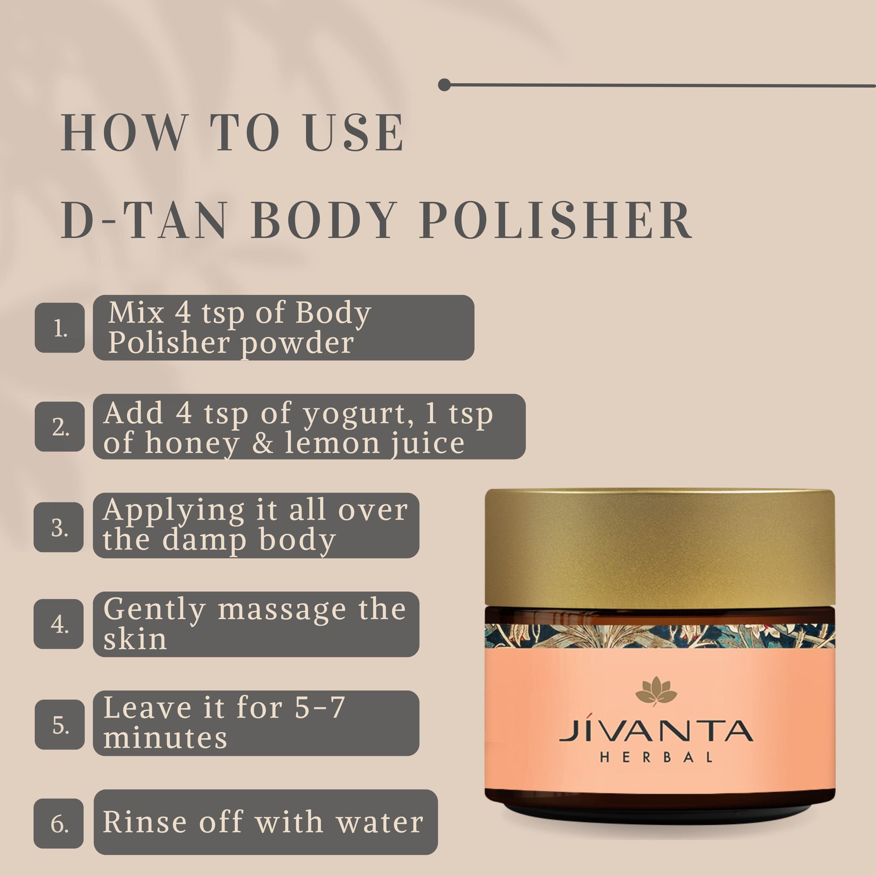 Jivantaherbal D-tan Body Polisher