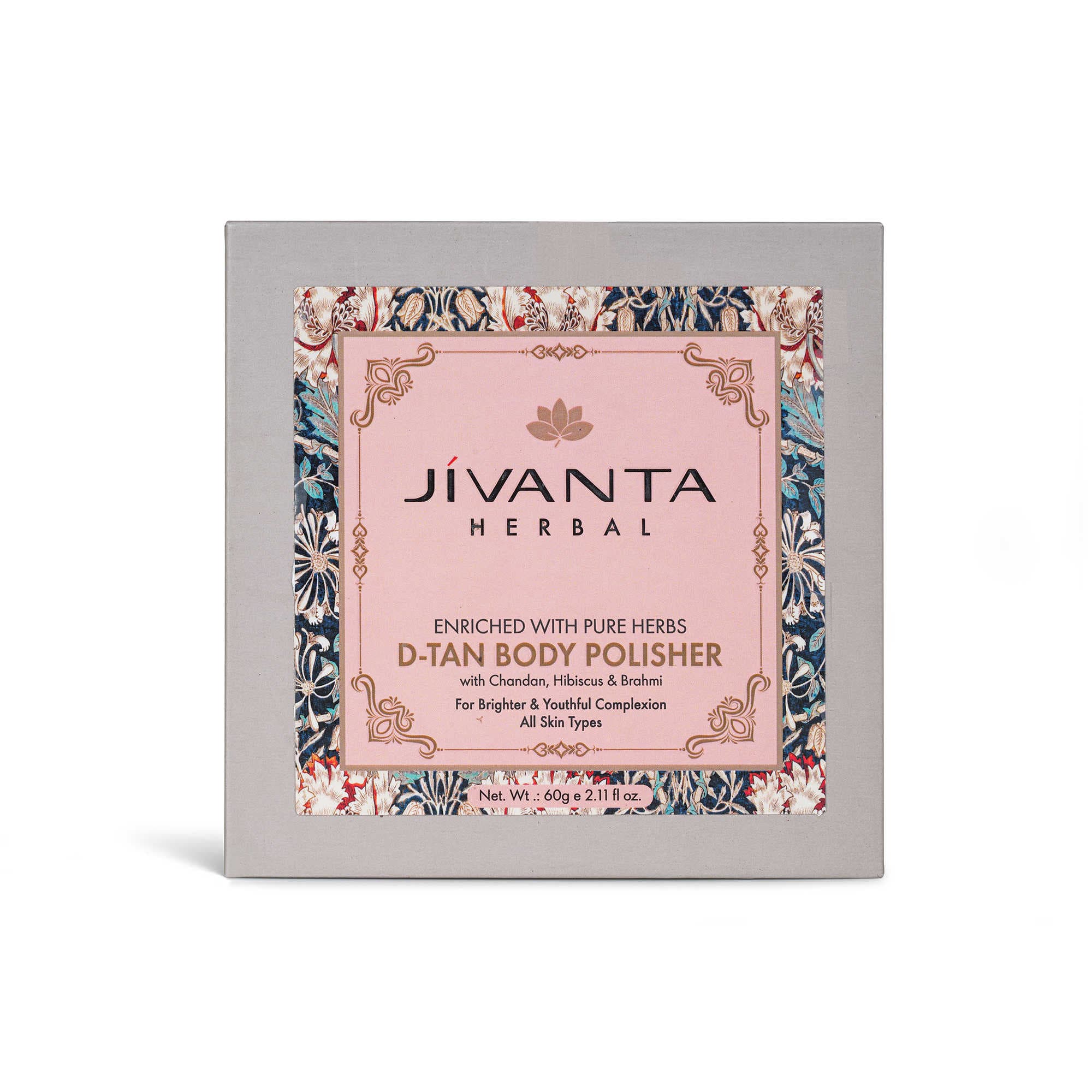 Jivantaherbal D-Tan Body Polisher | Brightening & Exfoliating Scrub for Tanned Skin