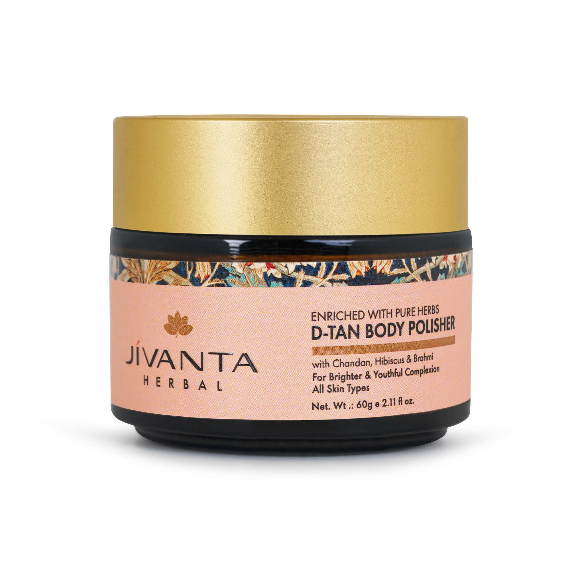 Jivantaherbal D-Tan Body Polisher | Brightening & Exfoliating Scrub for Tanned Skin