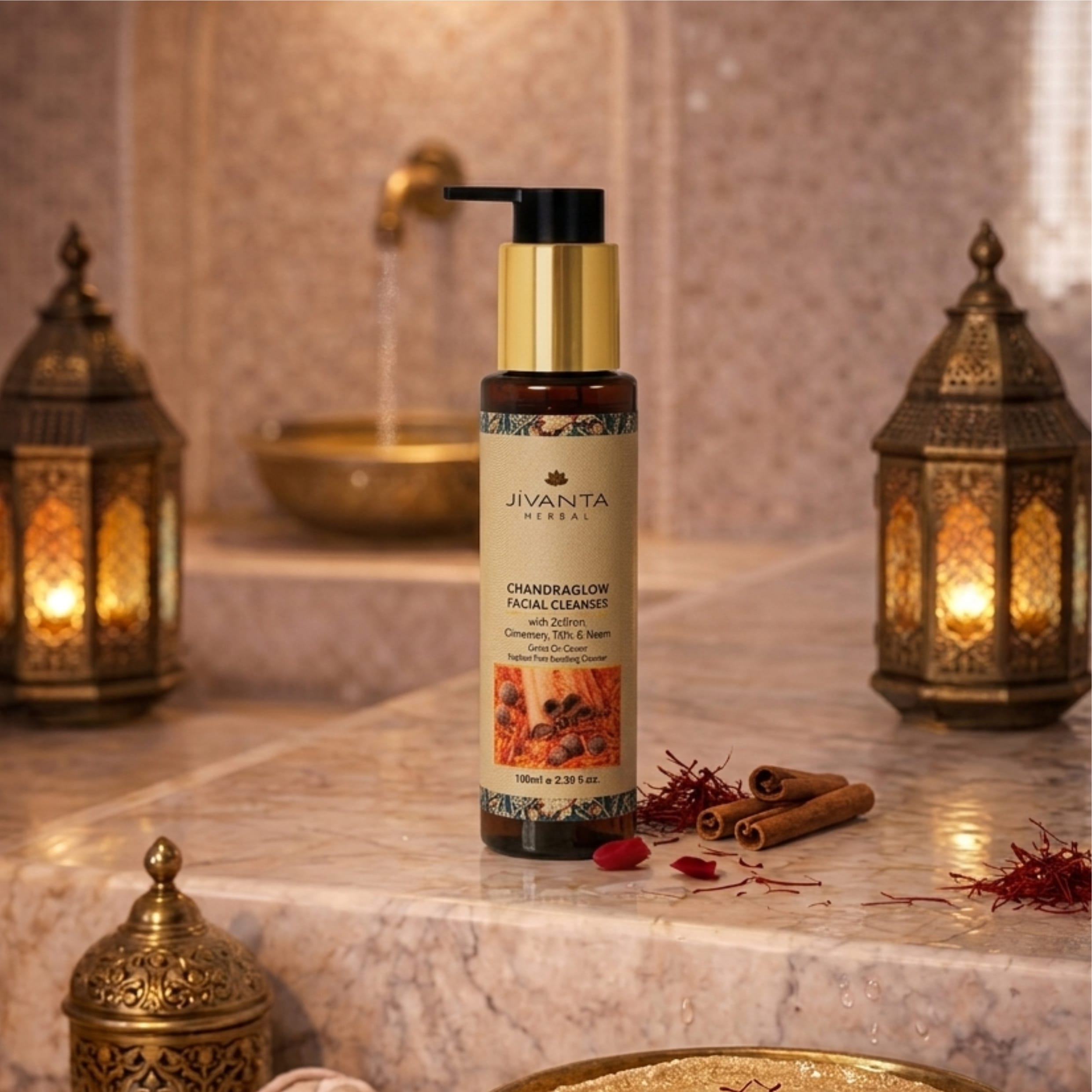 Jivantaherbal 100 Ml Jivanta Heral Chnadraglow Facial Cleanser 100 Ml
