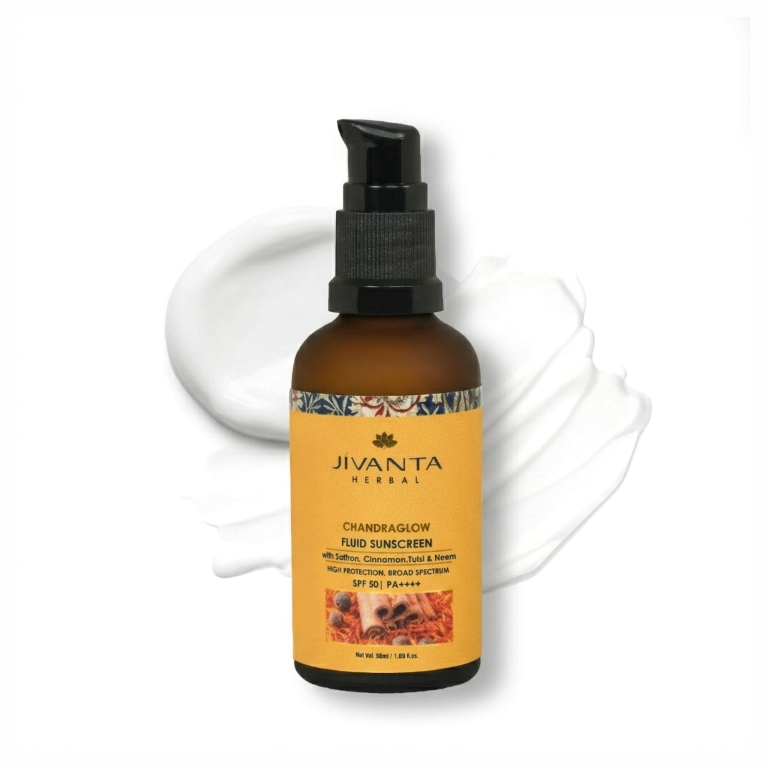 Jivantaherbal Jivanta Herbal Cahndraglow Fluid Sunscreen SPF 50 PA++++