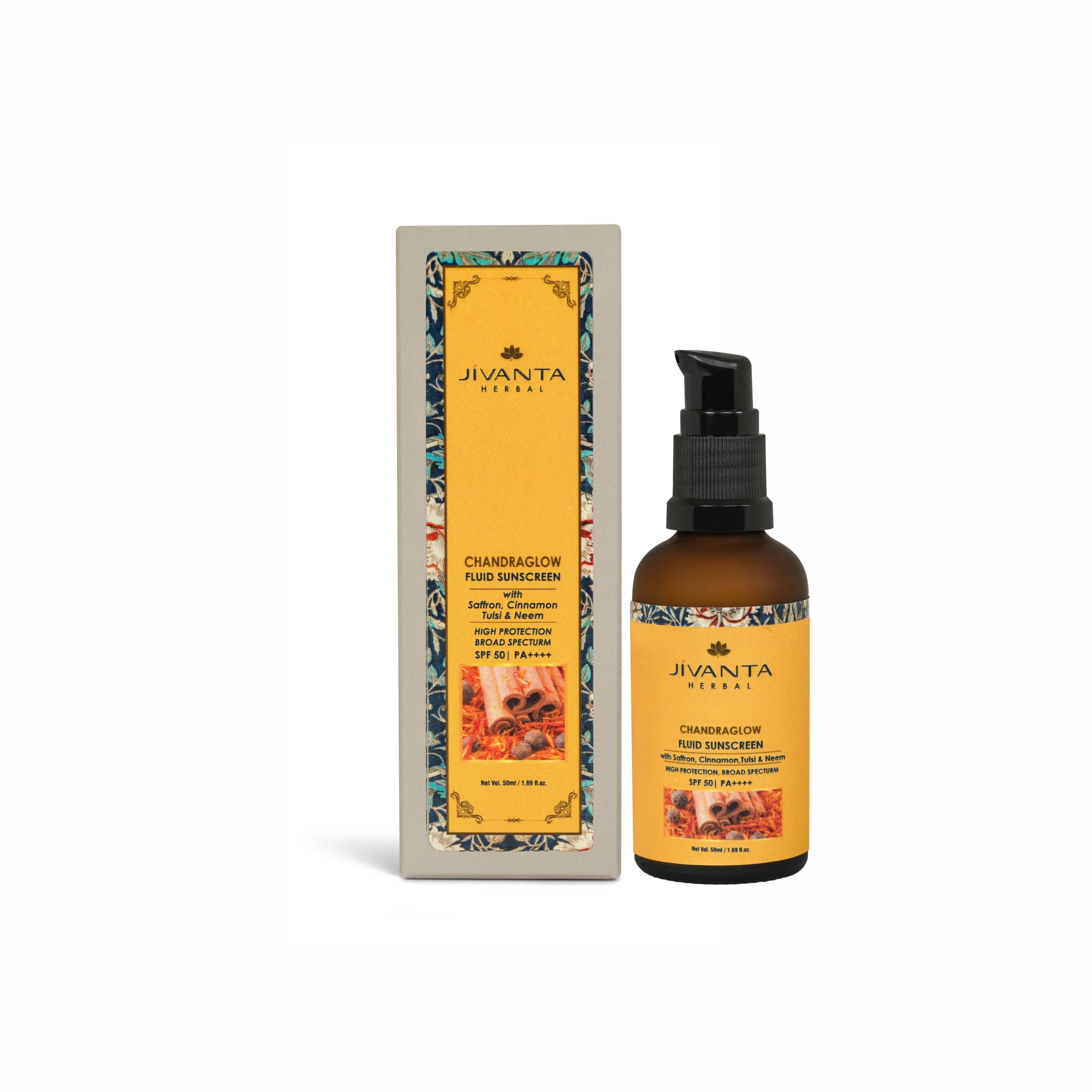 Jivantaherbal Jivanta Herbal Cahndraglow Fluid Sunscreen SPF 50 PA++++