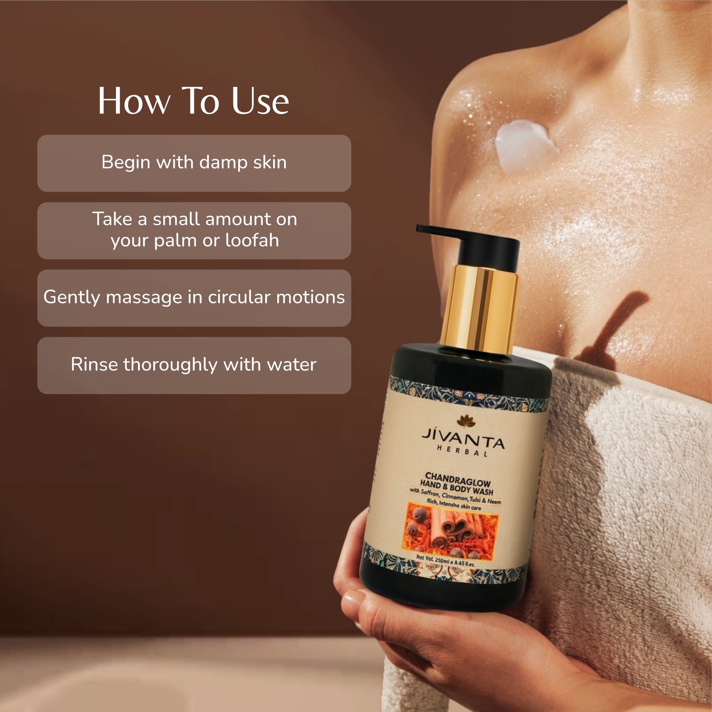 Jivantaherbal Jivanta Herbal Chandraglow  Hand and Body Wash