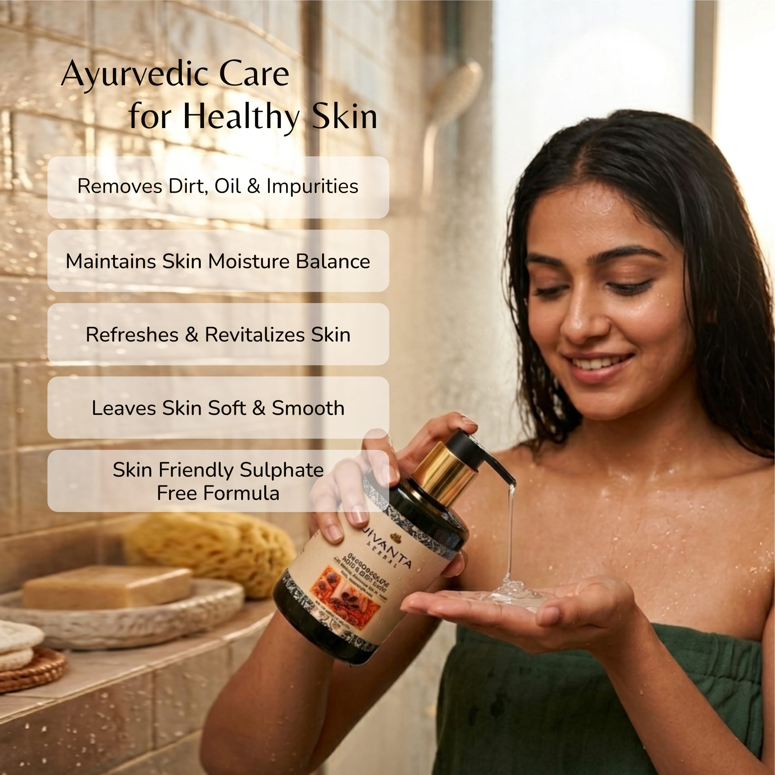 Jivantaherbal Jivanta Herbal Chandraglow  Hand and Body Wash