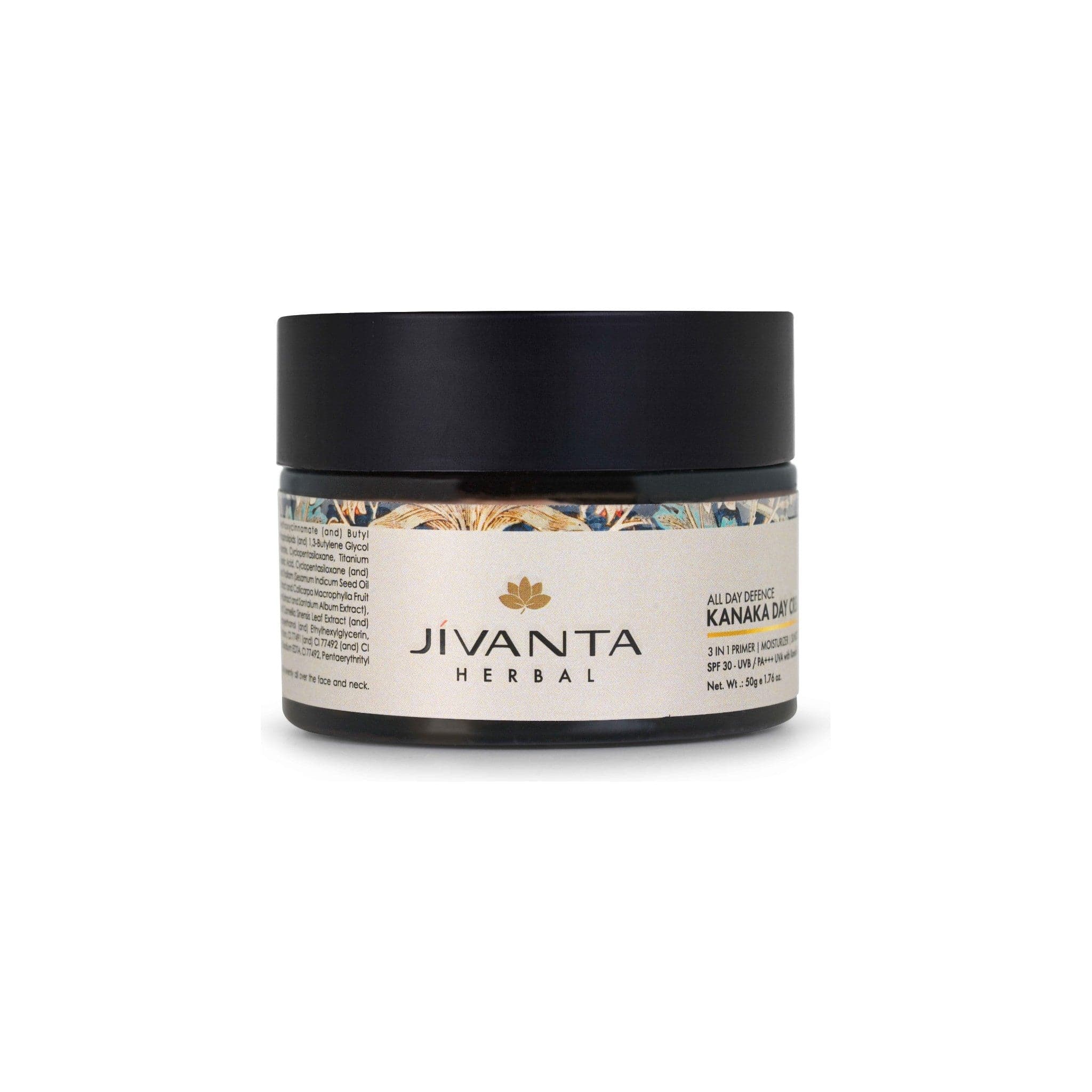 Jivantaherbal Kanaka Day Cream 3 in 1 primer | Moisturizer | Sunscreen with SPF 30+++ / UVA