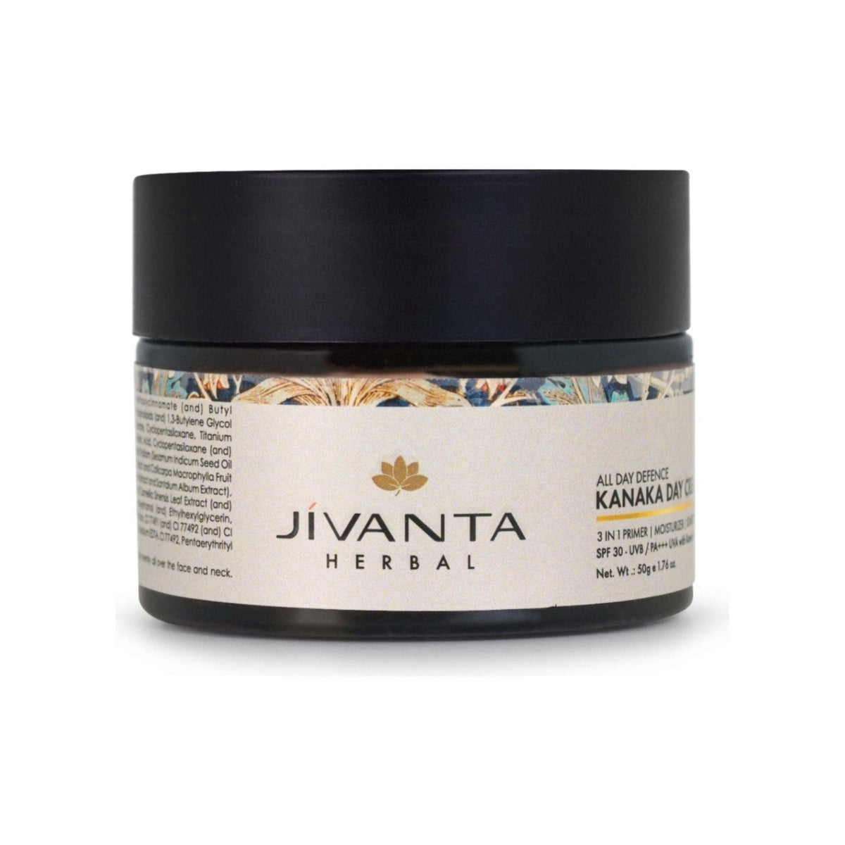 Jivantaherbal Kanaka Day Cream 3 in 1 primer | Moisturizer | Sunscreen with SPF 30+++ / UVA