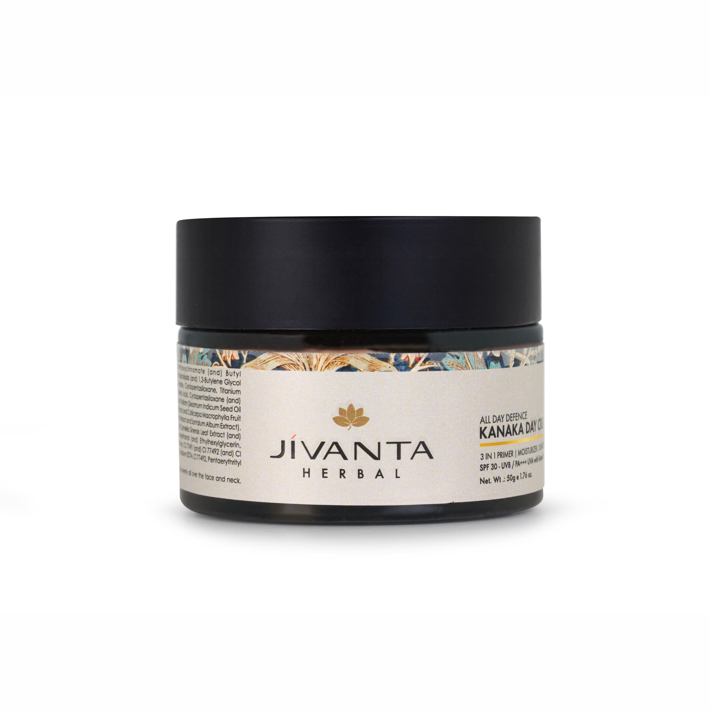 Jivantaherbal Kanaka Day Cream 3 in 1 primer | Moisturizer | Sunscreen with SPF 30+++ / UVA