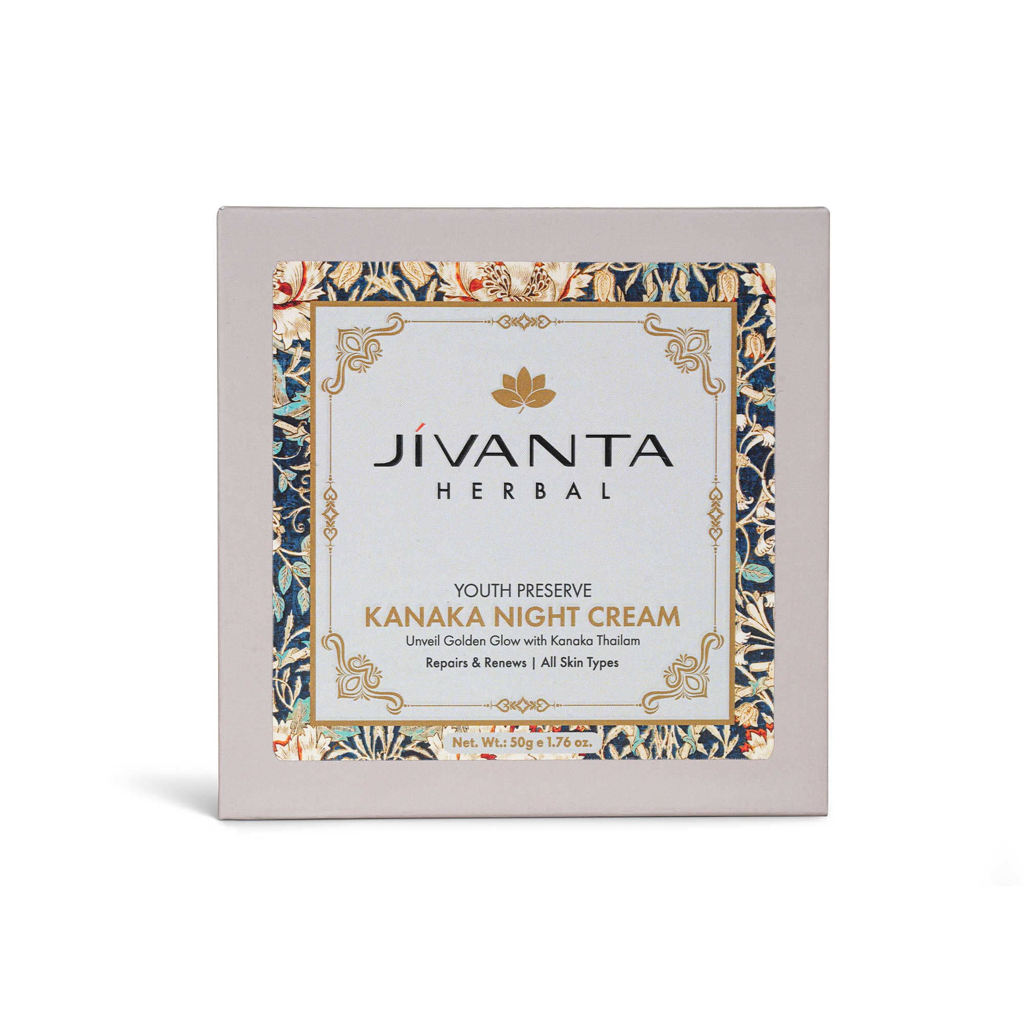 Jivantaherbal Kanaka Night Cream | Repairs & Renews | All Skin Types