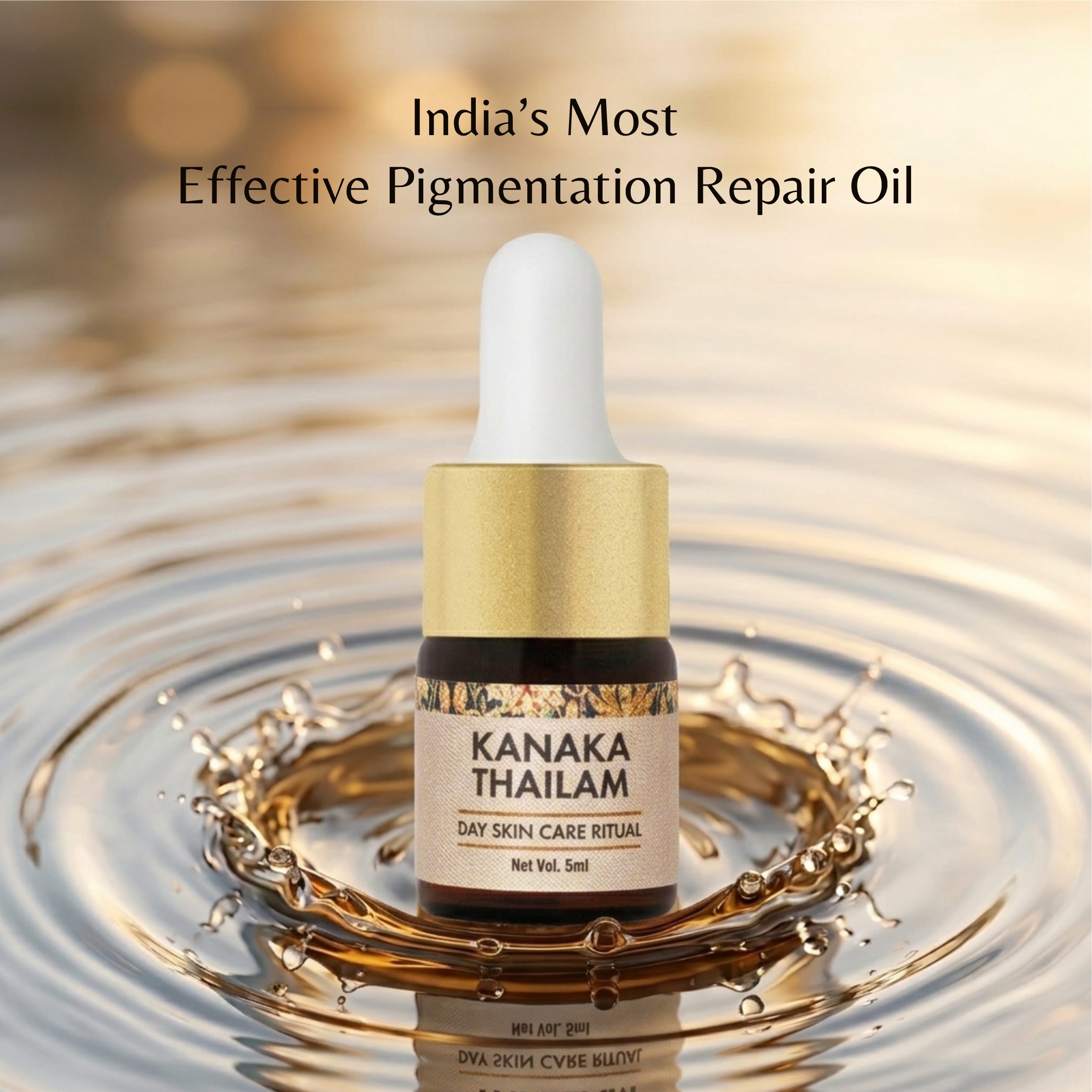 Jivantaherbal Kanaka Taila Ayurvedic Day Face Oil for Radiant Glow & Reduces Pigmentation