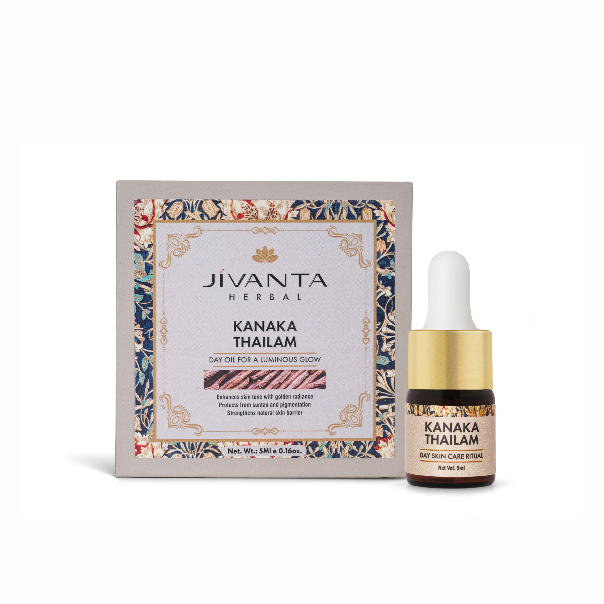 Jivantaherbal Kanaka Taila Ayurvedic Day Face Oil for Radiant Glow & Reduces Pigmentation