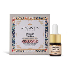 Jivantaherbal Kanaka Thailam Ayurvedic Day Face Oil for Glowing & Pigmentation | 30ml