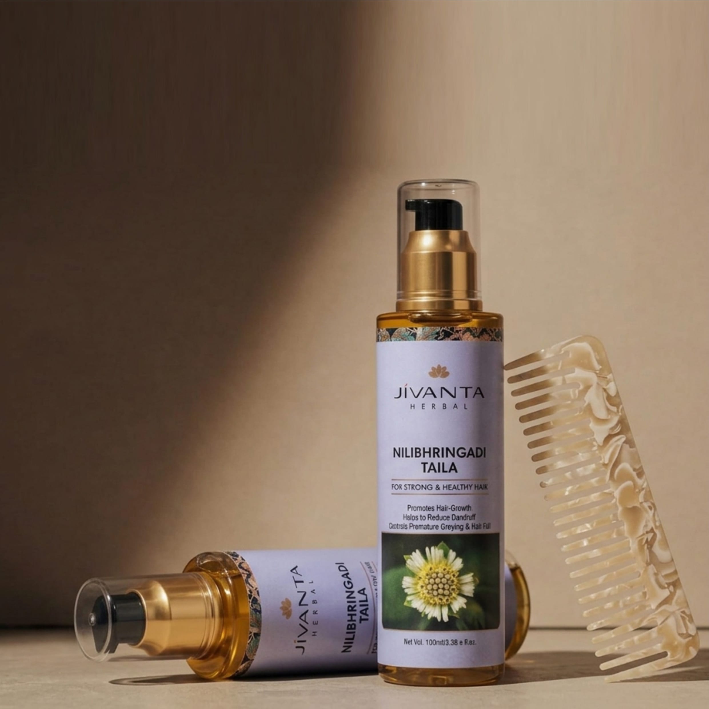 Jivantaherbal Neelibhringadi Hair Oil | Hair Growth & Controls Hairfall