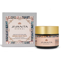 Jivantaherbal Ubtan Face Pack for Dry/Normal Skin | Brightening & Hydrating with Saffron, Liquorice