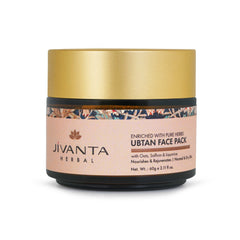 Jivantaherbal Ubtan Face Pack for Dry/Normal Skin | Brightening & Hydrating with Saffron, Liquorice