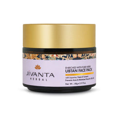 Jivantaherbal Ubtan Face Pack for Oily Skin | Ayurvedic Tan Removal & Oil Control Face Pack with Turmeric and Multani Mitti