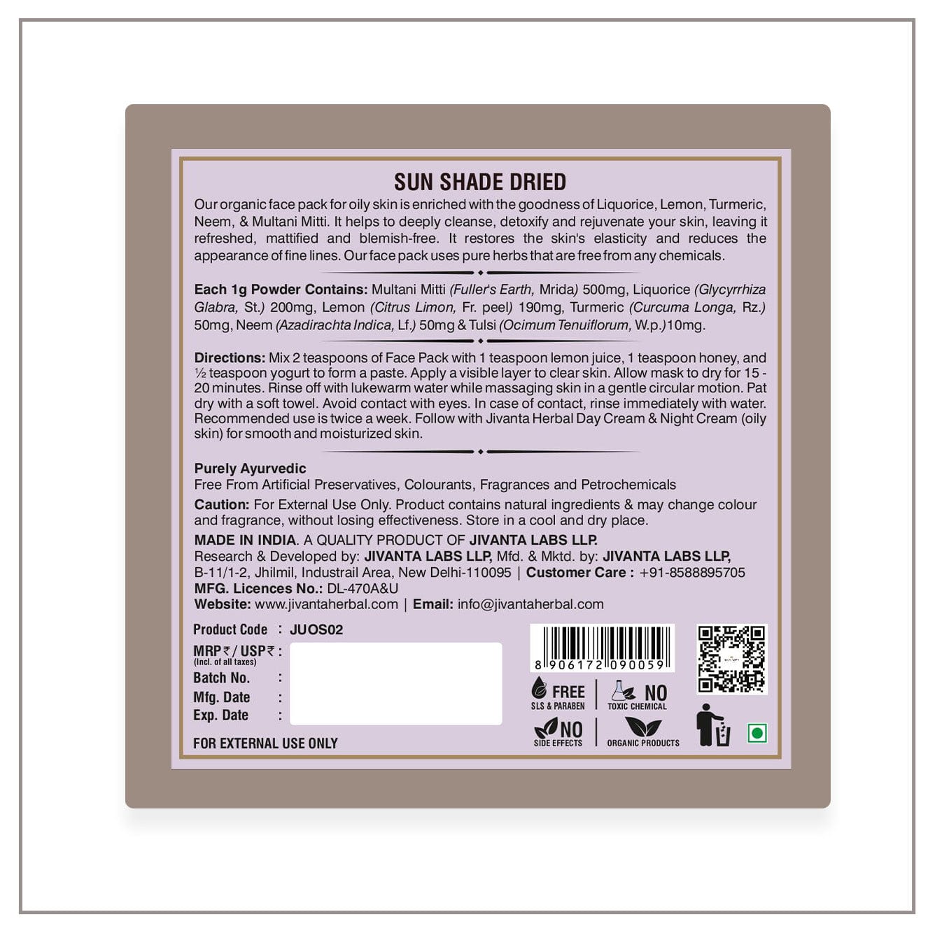 My Store Ubtan Face Pack Oily Skin