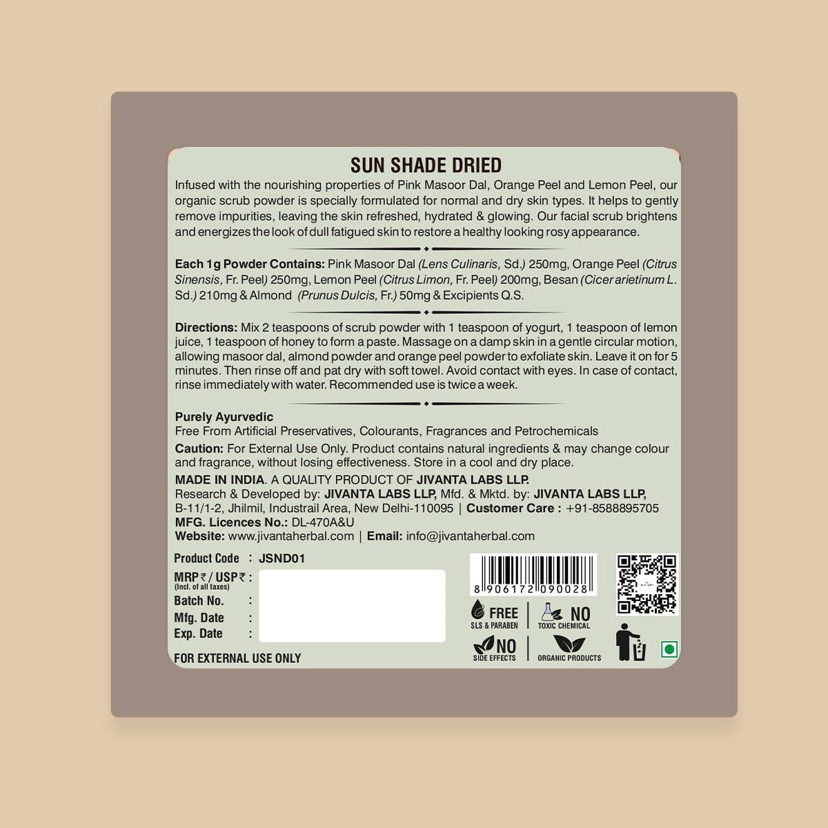 My Store Ubtan Face Scrub Dry/Normal Skin