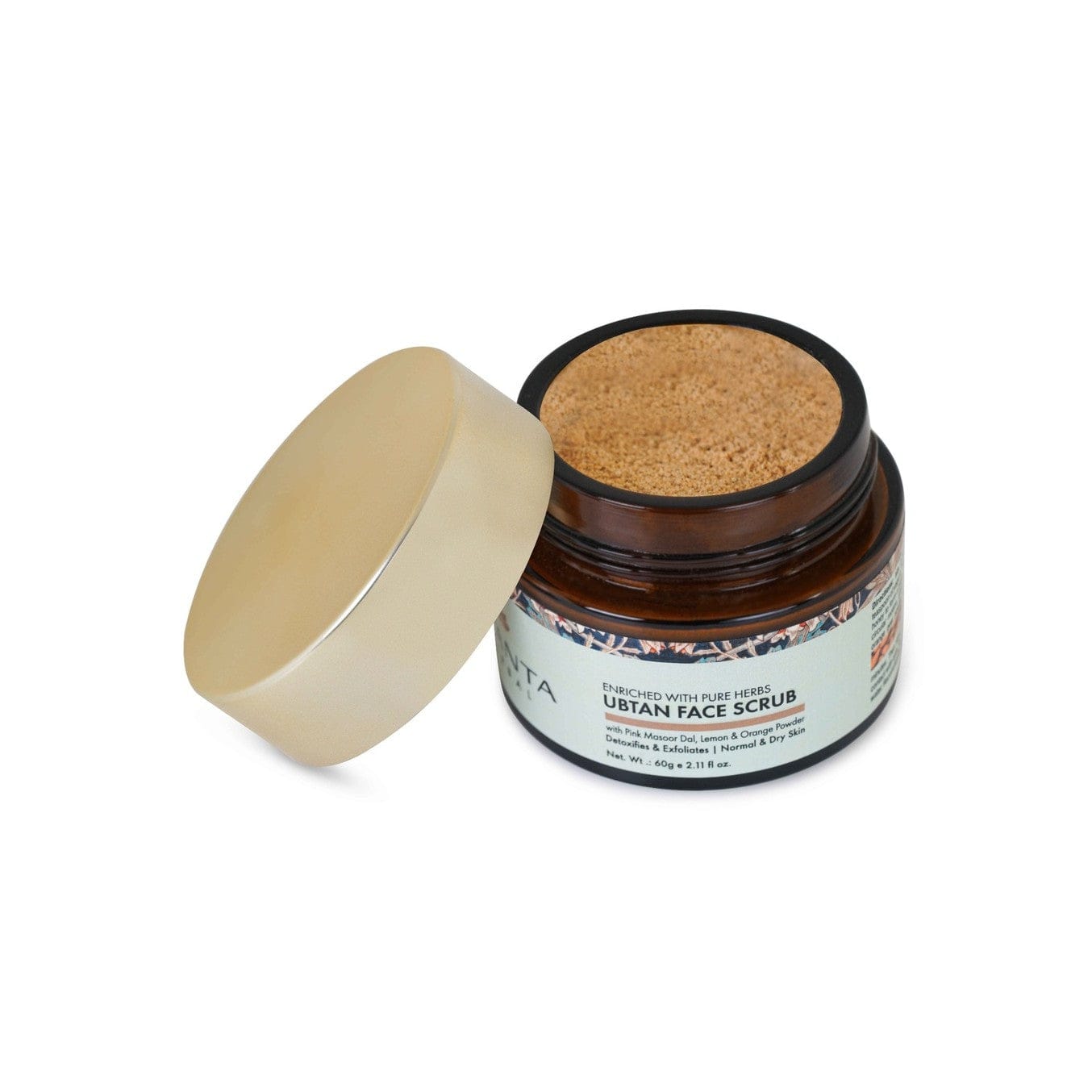 Jivantaherbal Ubtan Face Scrub for Dry/Normal Skin | Detoxifies & Exfoliats