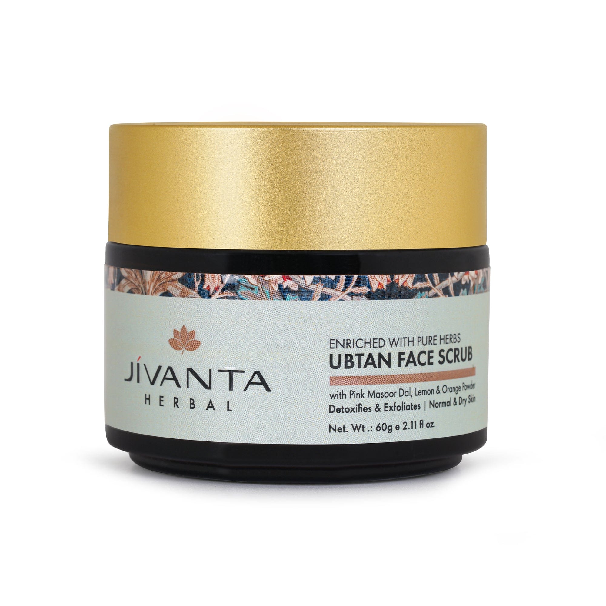 Jivantaherbal Ubtan Face Scrub for Dry/Normal Skin | Detoxifies & Exfoliats