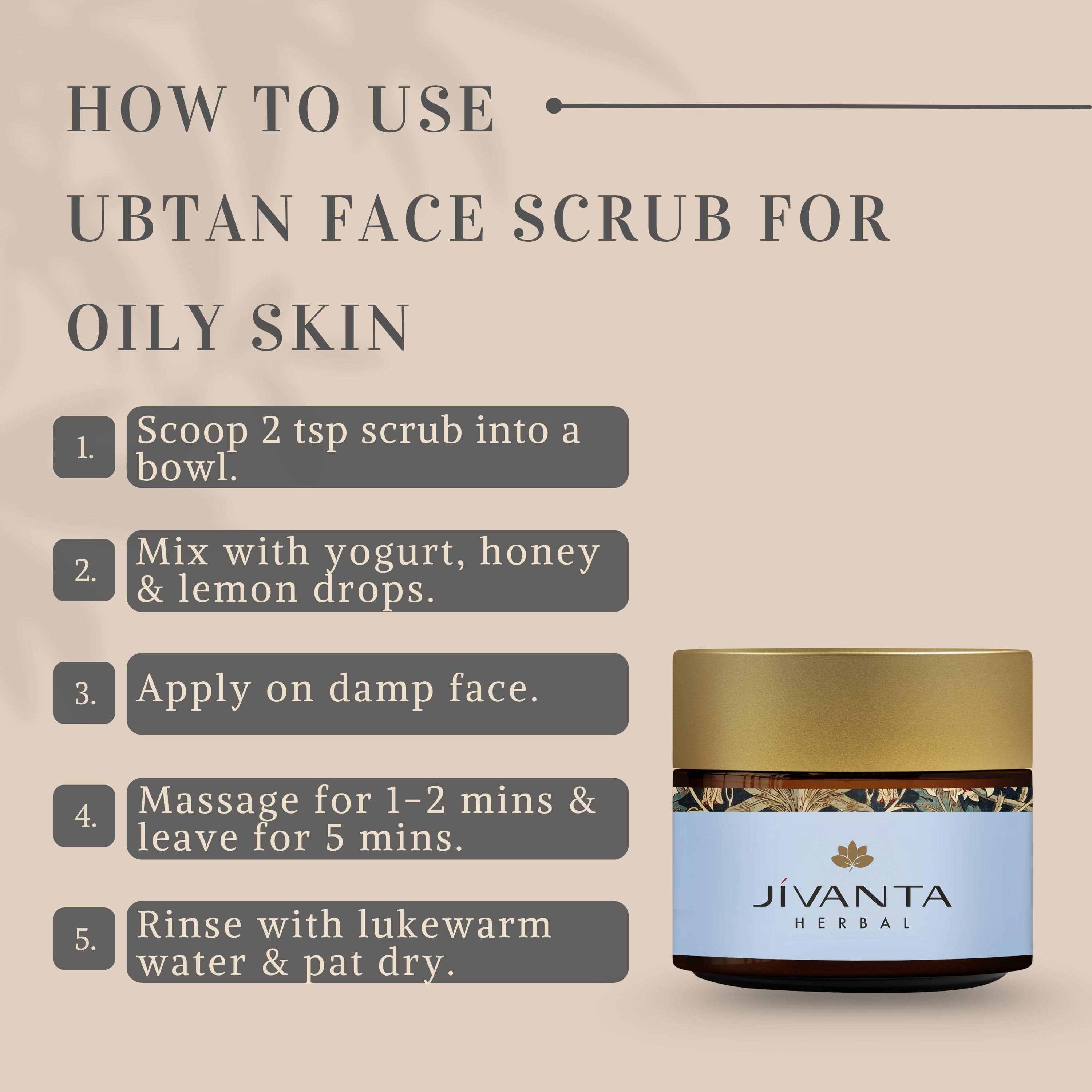 Jivanta herbal Ubtan Face Scrub for Oily Skin
