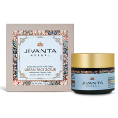 Jivantaherbal Ubtan Face Scrub for Oily Skin | Ayurvedic Tan Removal & Brightening Exfoliator