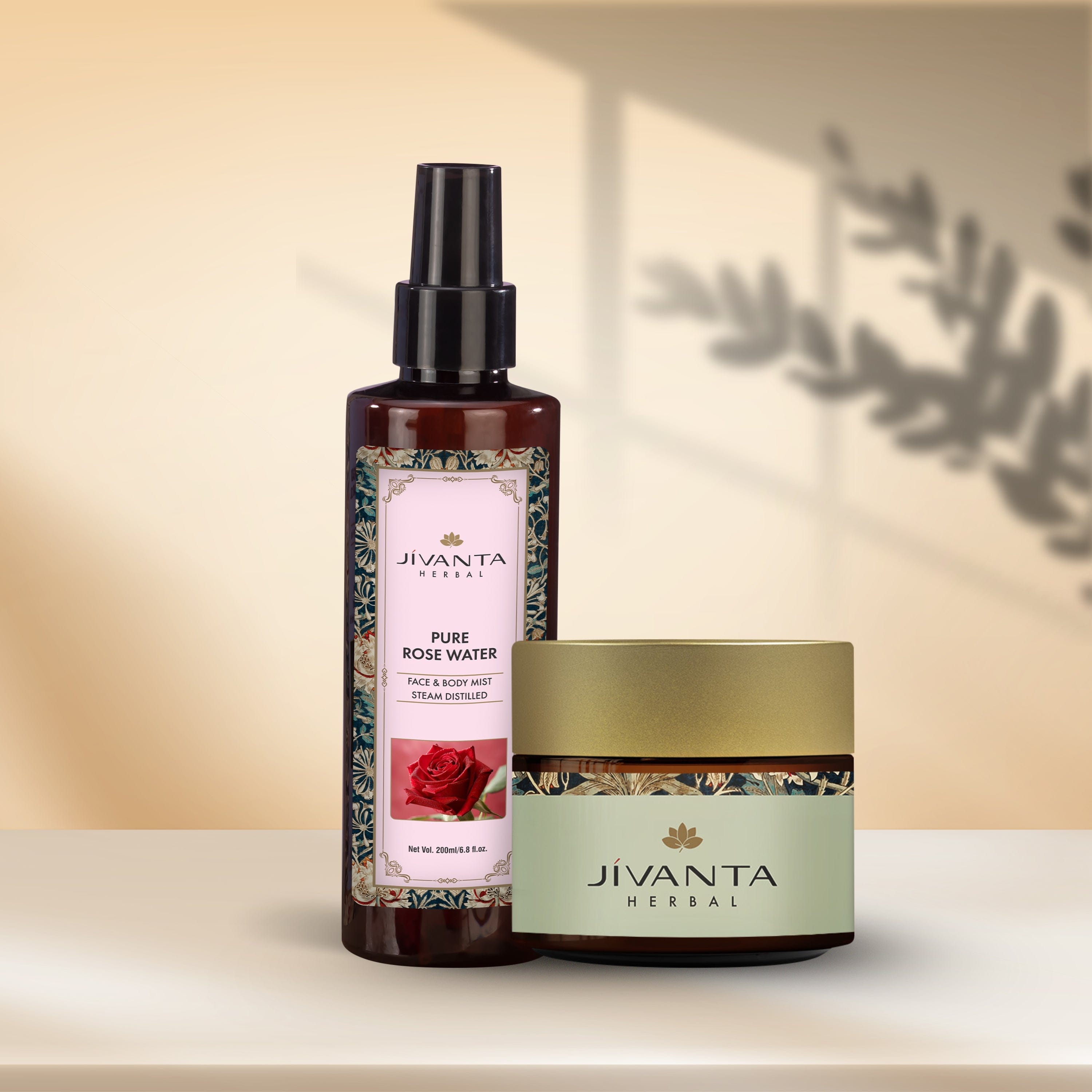 Jivantaherbal Ubtan Face Scrub + Rose Water Combo